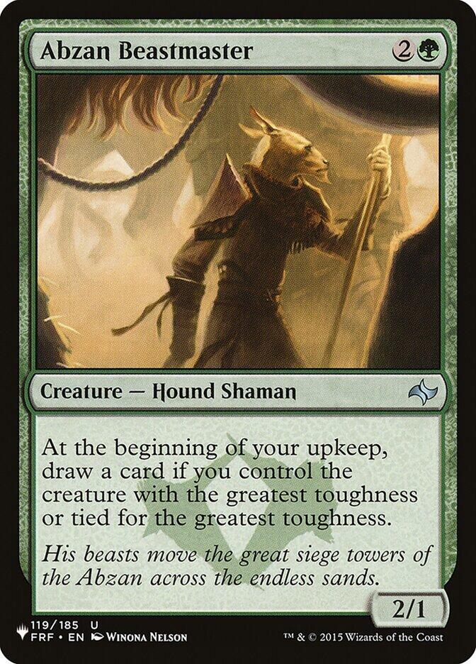 Abzan Beastmaster 119/185 card from The List Reprints