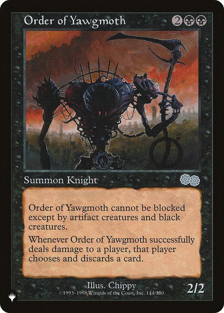 Order of Yawgmoth (USG) 144/350 card from The List Reprints