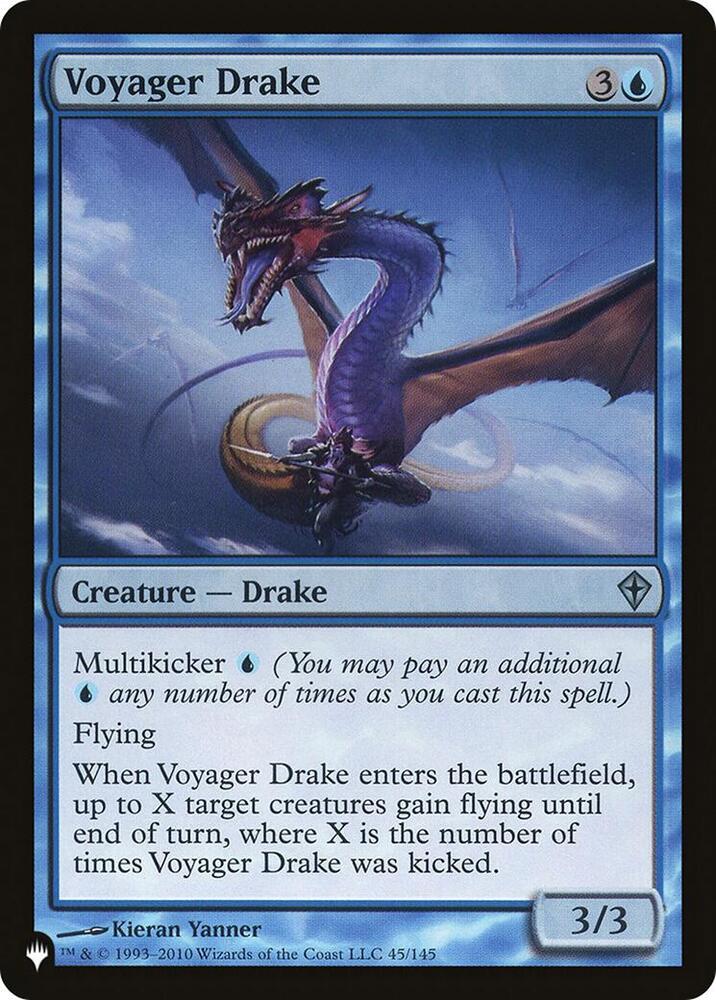Voyager Drake 45/145 card from The List Reprints