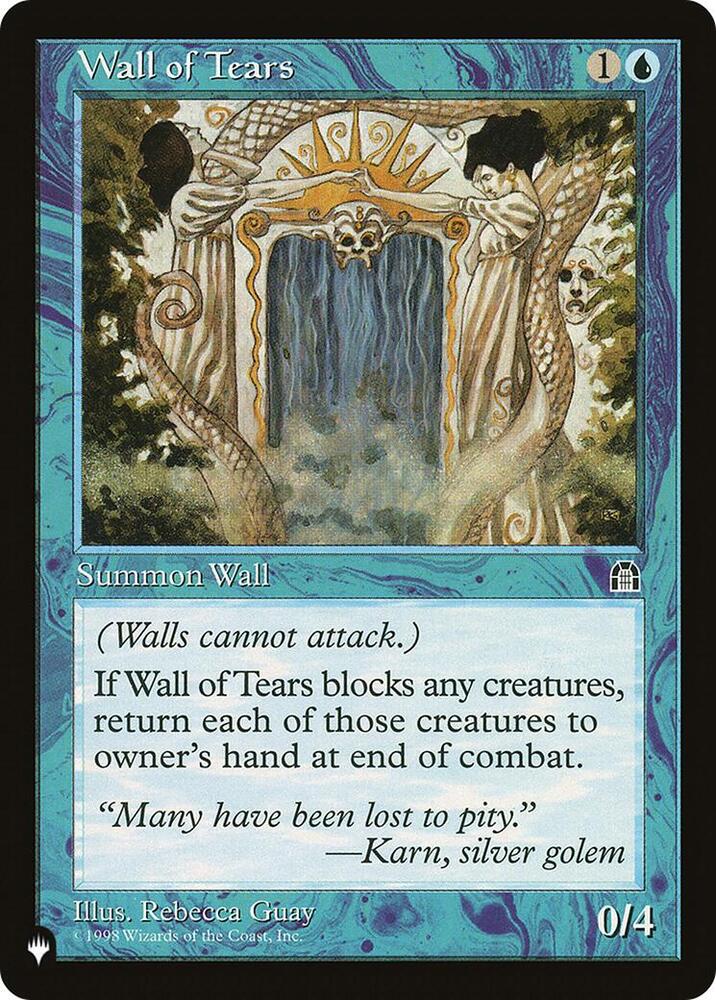 Wall of Tears card from The List Reprints