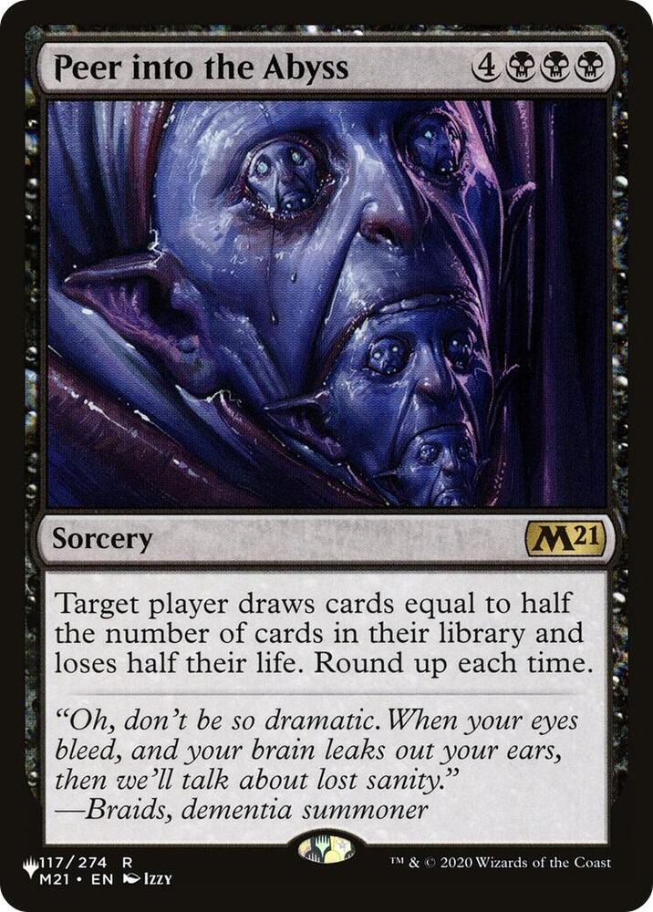Peer into the Abyss 117/274 card from The List Reprints