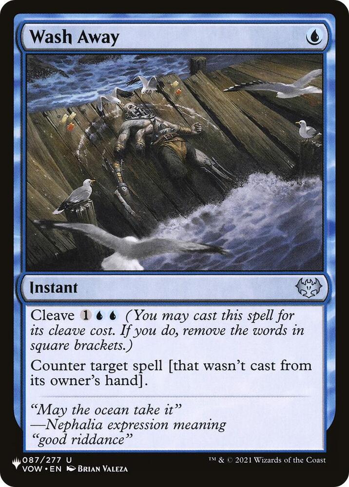 Wash Away 087/277 card from The List Reprints