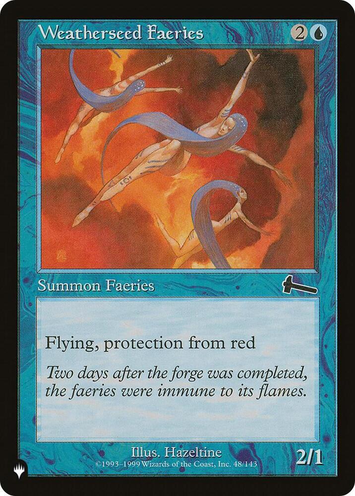 Weatherseed Faeries 48/143 card from The List Reprints