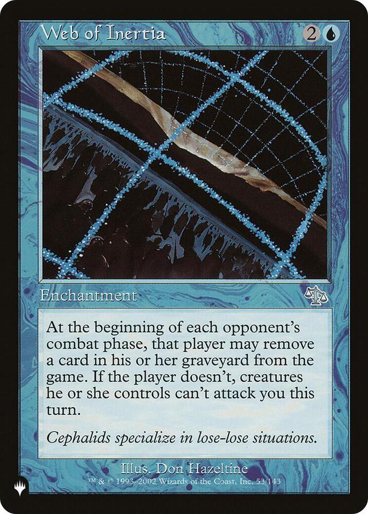 Web of Inertia 53/143 card from The List Reprints