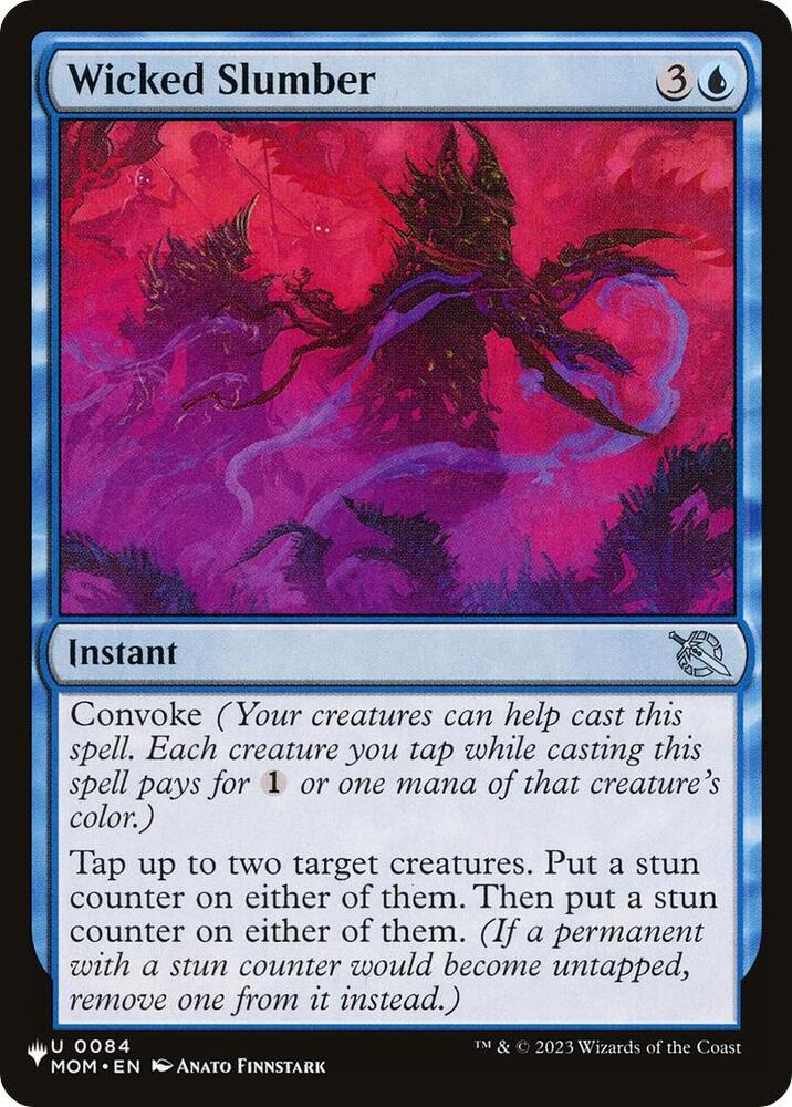 Wicked Slumber 0084 card from The List Reprints