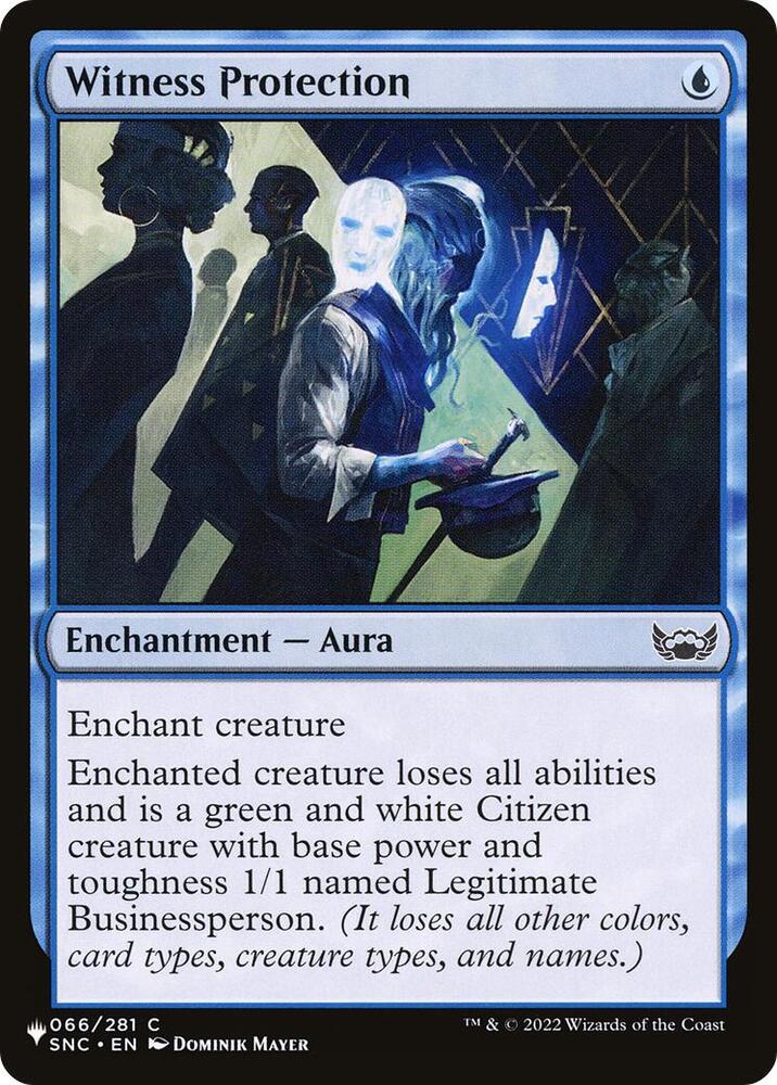 Witness Protection 066/281 card from The List Reprints