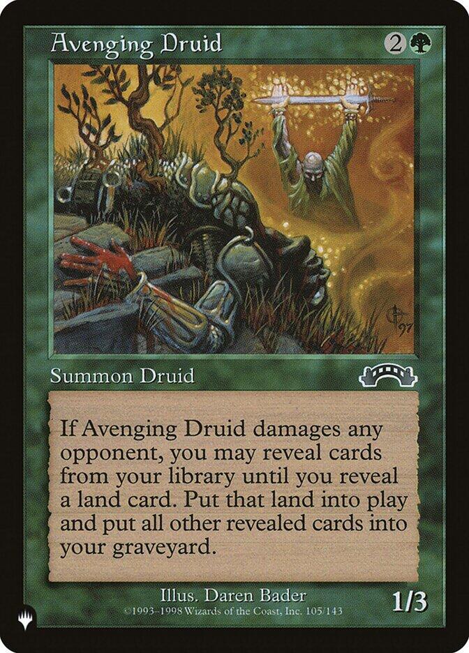 Avenging Druid 105/143 card from The List Reprints