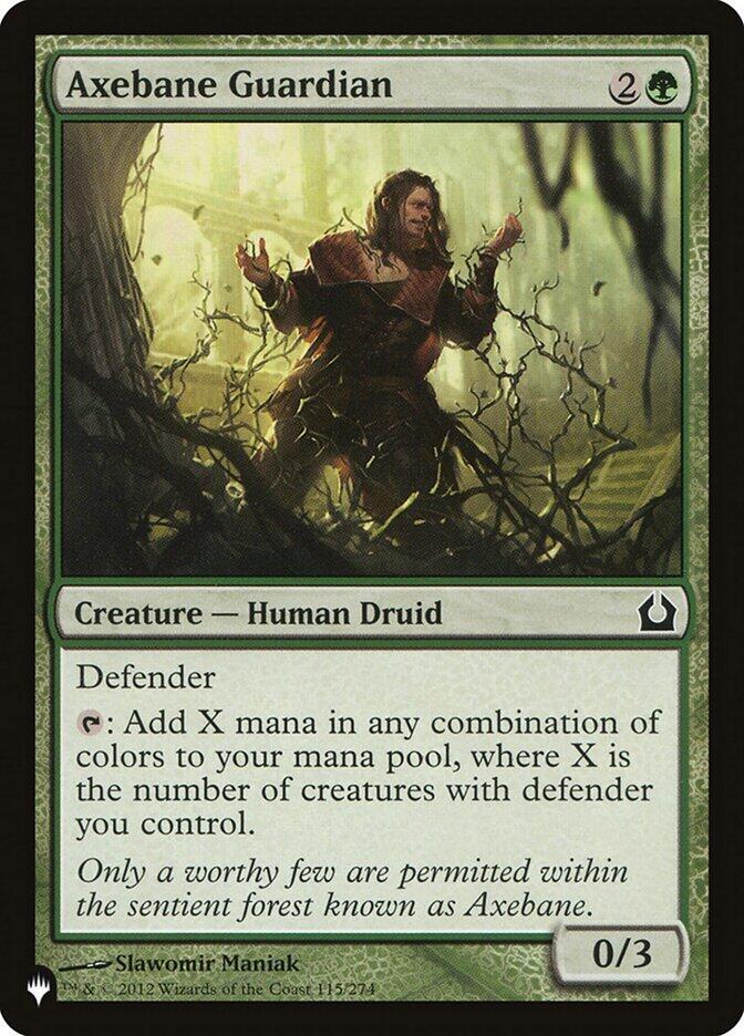 Axebane Guardian 115/274 card from The List Reprints