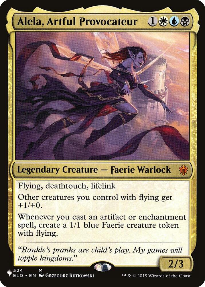 Alela, Artful Provocateur 324/269 card from The List Reprints