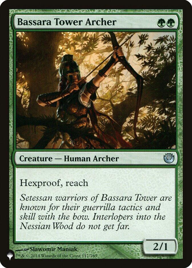 Bassara Tower Archer 117/165 card from The List Reprints