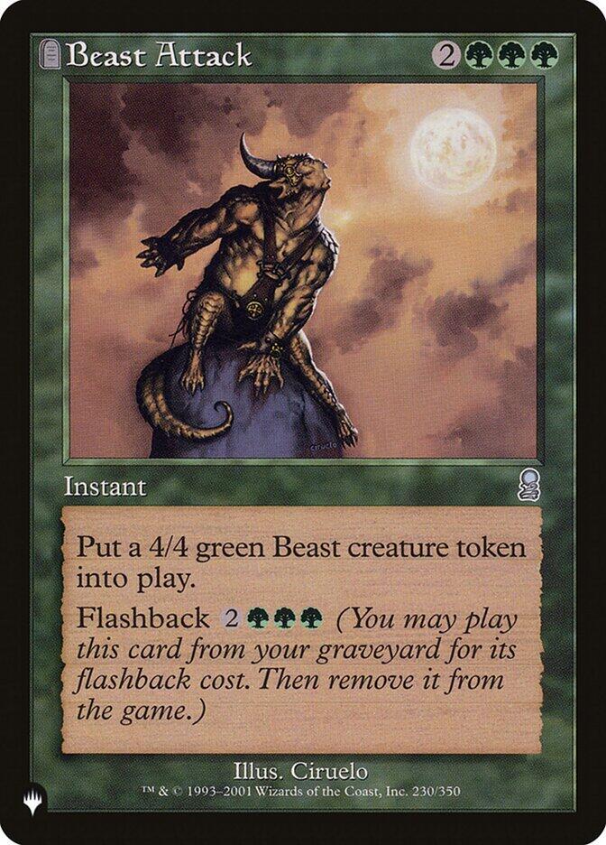 Beast Attack 230/350 card from The List Reprints