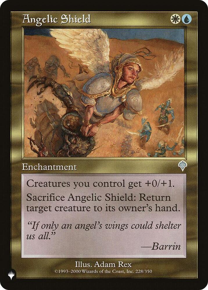 Angelic Shield 228/350 card from The List Reprints