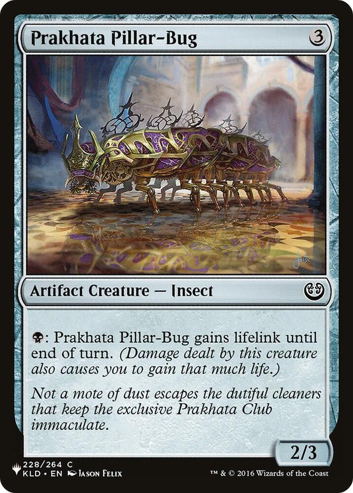 Prakhata Pillar-Bug 228/264 card from The List Reprints