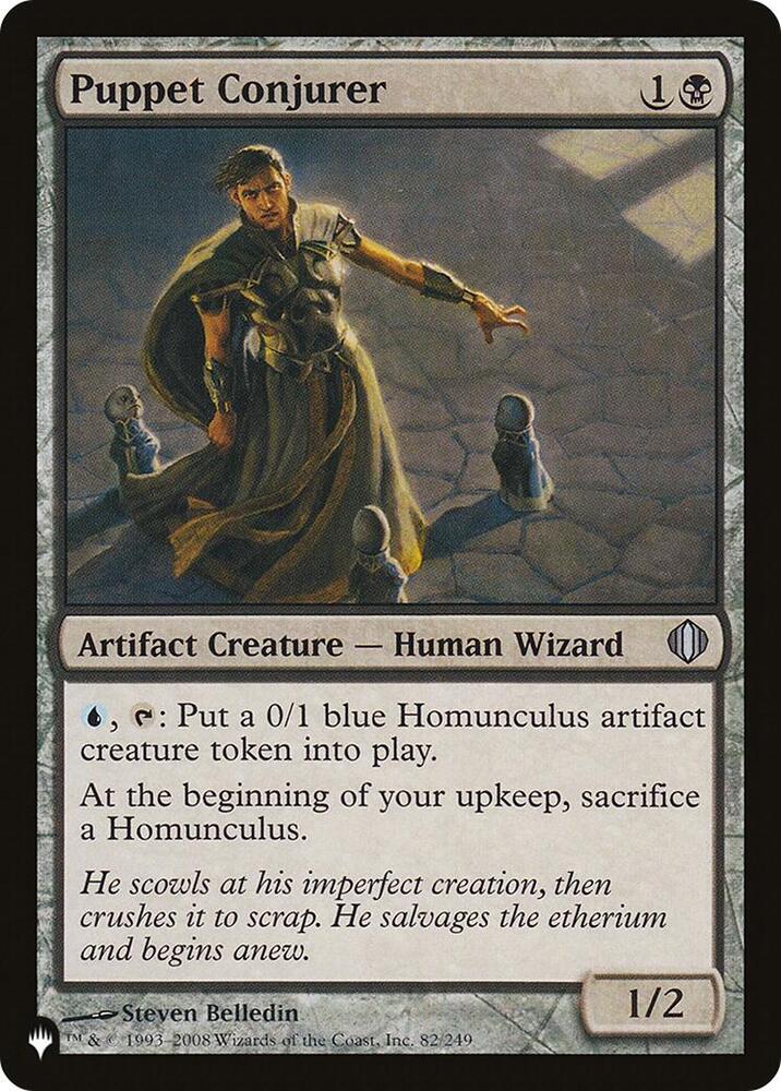 Puppet Conjurer 82/249 card from The List Reprints