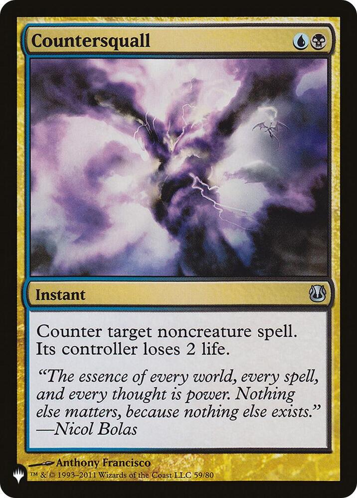 Countersquall 59/80 card from The List Reprints