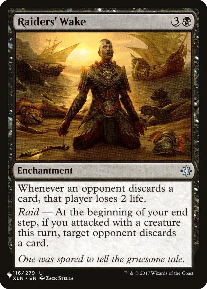 Raiders' Wake 116/279 card from The List Reprints
