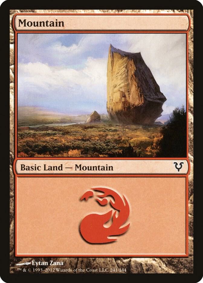 Mountain 241 card from Avacyn Restored