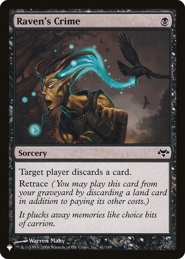Raven's Crime 41/180 card from The List Reprints