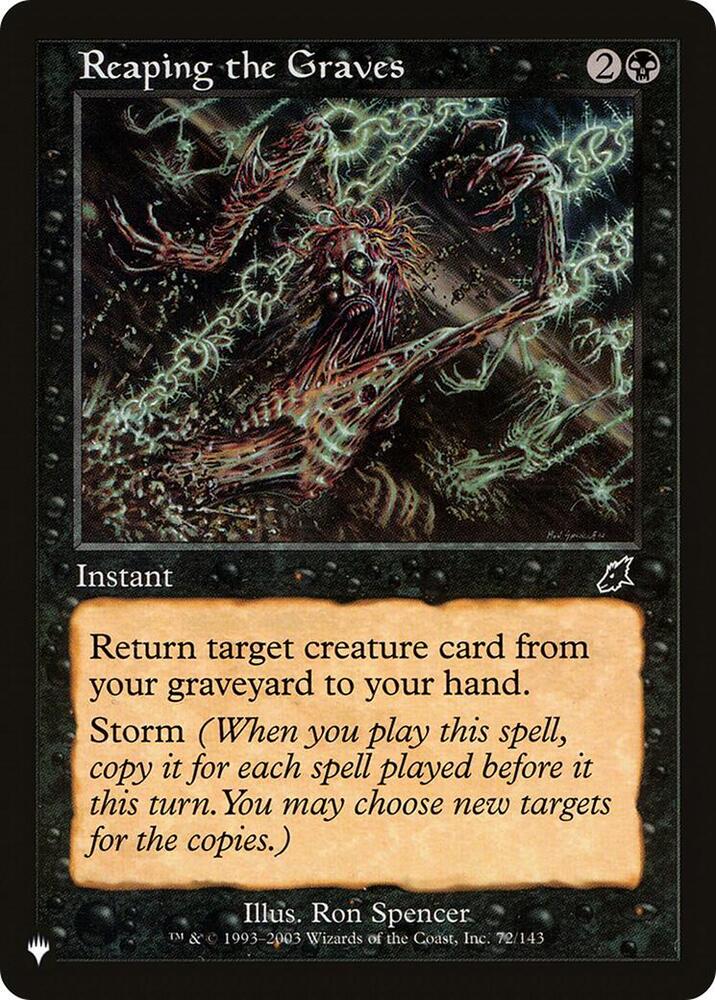 Reaping the Graves 72/143 card from The List Reprints