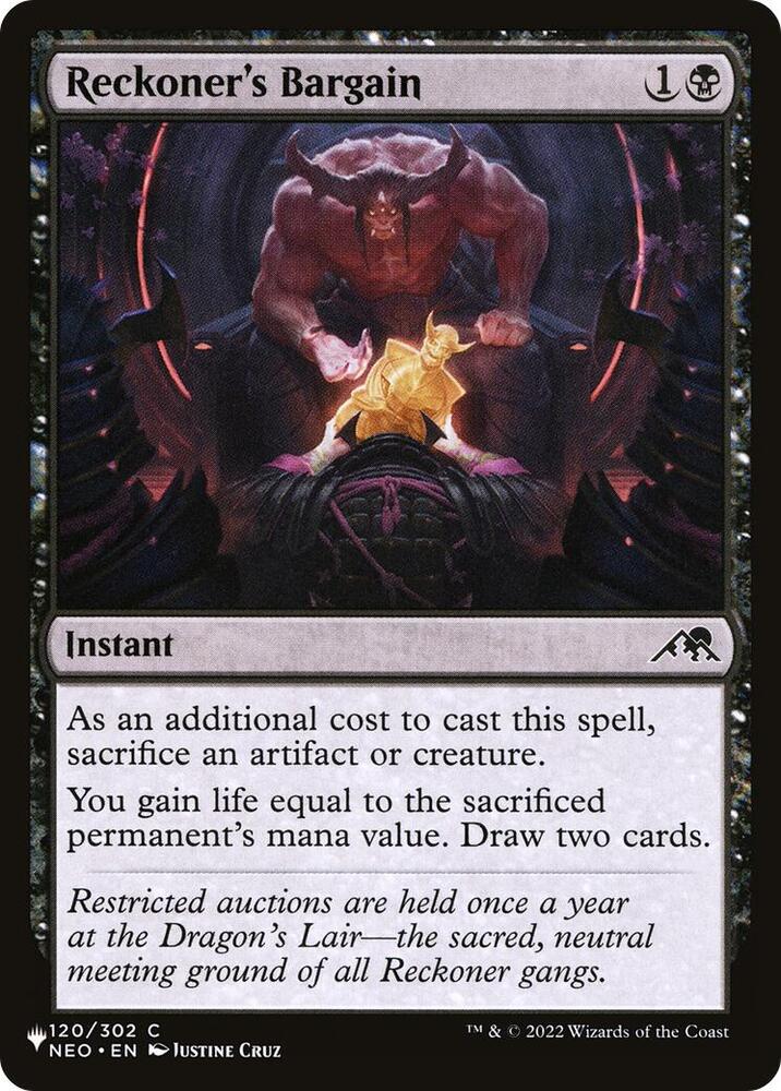 Reckoner's Bargain 120/302 card from The List Reprints