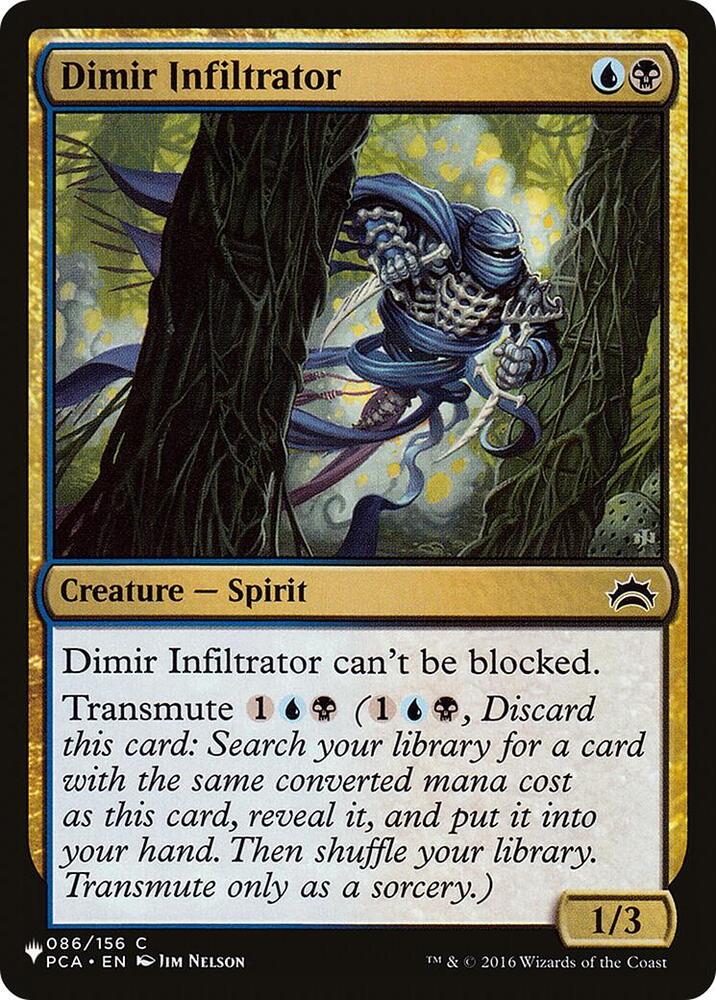 Dimir Infiltrator 086/156 card from The List Reprints