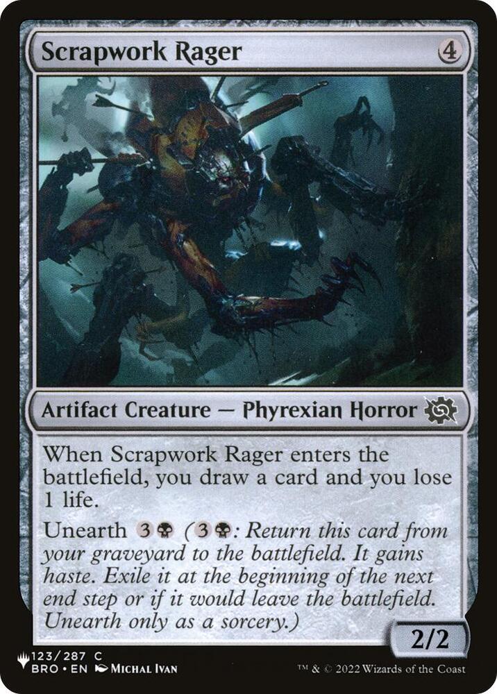 Scrapwork Rager 123/012 card from The List Reprints