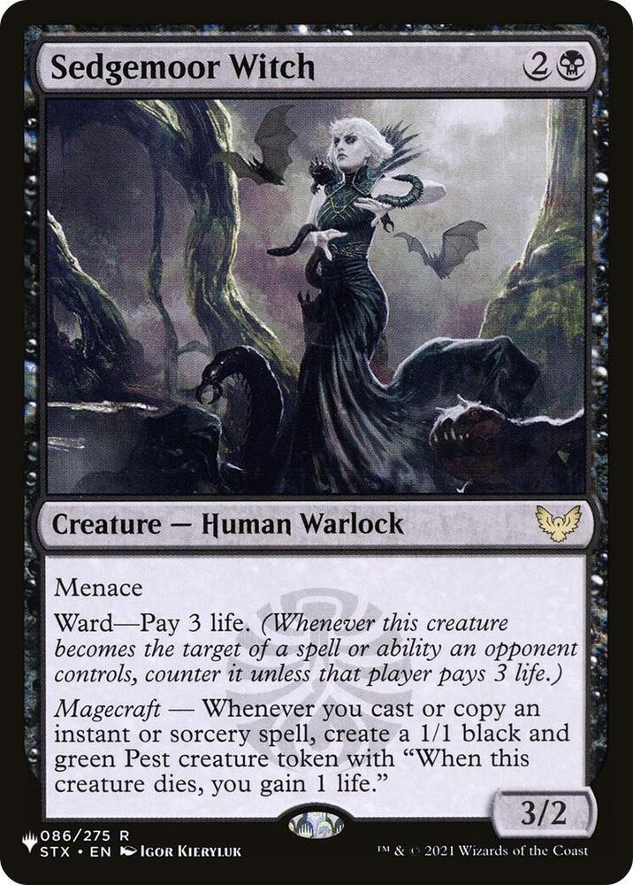 Sedgemoor Witch 086/275 card from The List Reprints