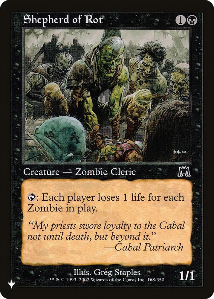 Shepherd of Rot 168/350 card from The List Reprints