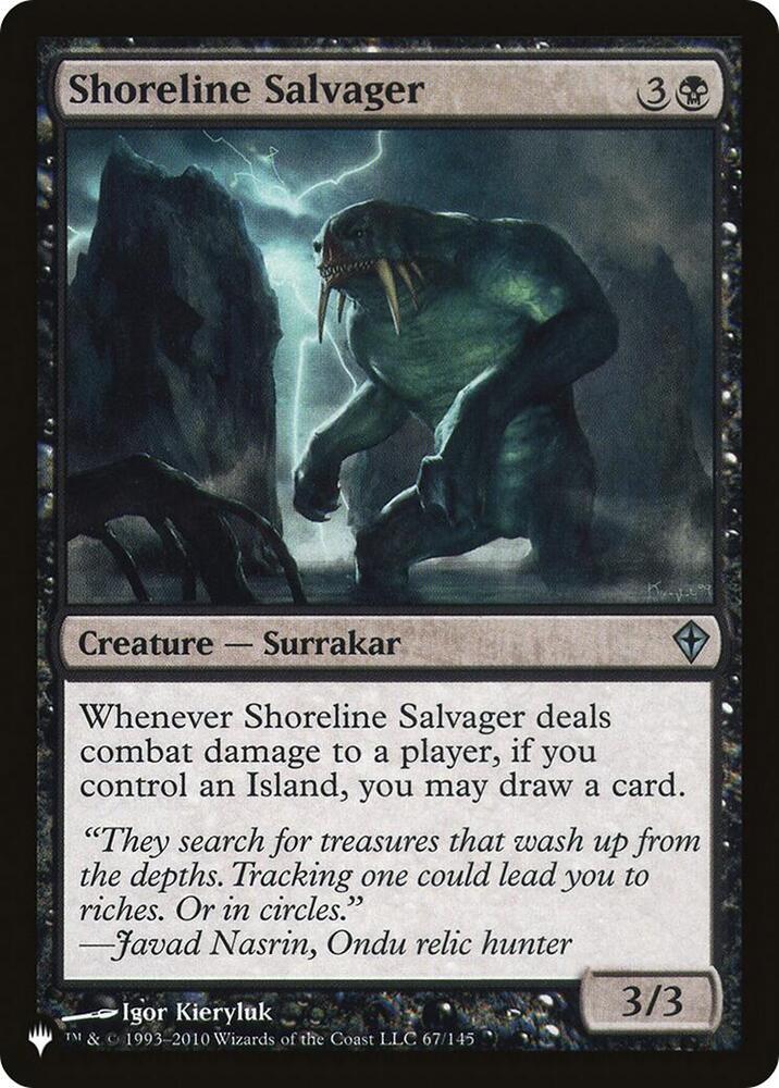Shoreline Salvager 67/145 card from The List Reprints