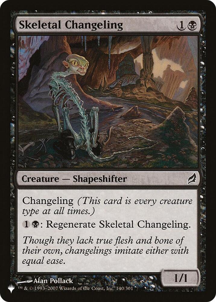 Skeletal Changeling 140 card from The List Reprints