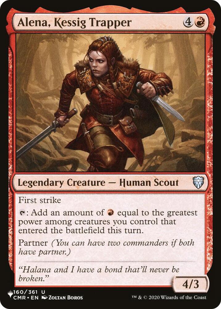 Alena, Kessig Trapper 160/361 card from The List Reprints