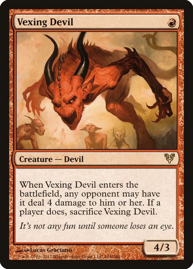 Vexing Devil 164 card from Avacyn Restored