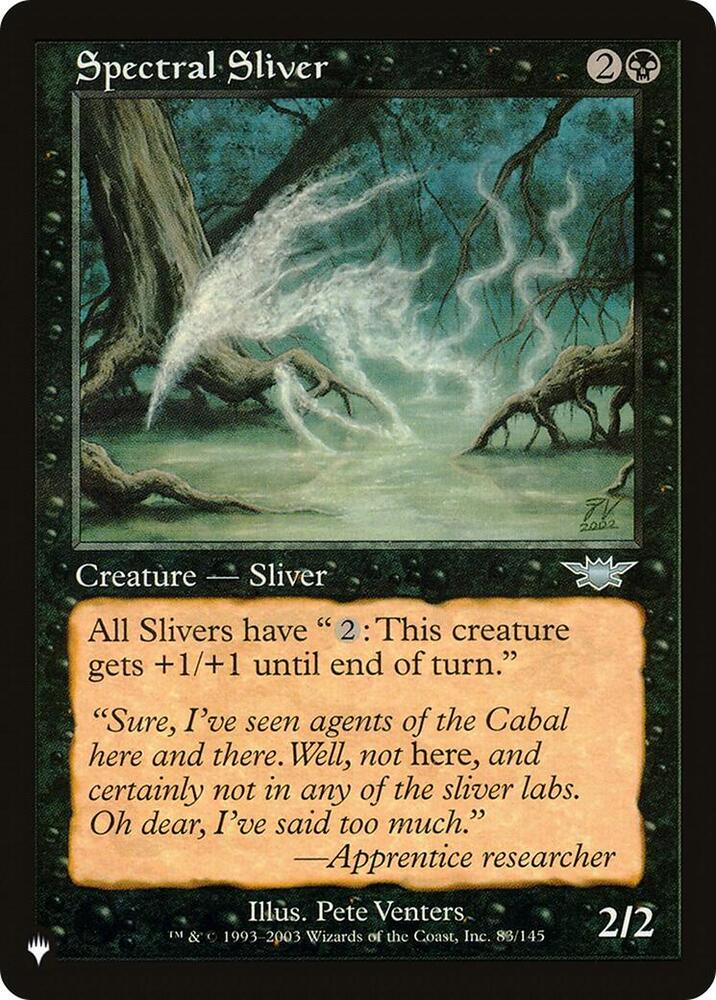 Spectral Sliver 83/145 card from The List Reprints