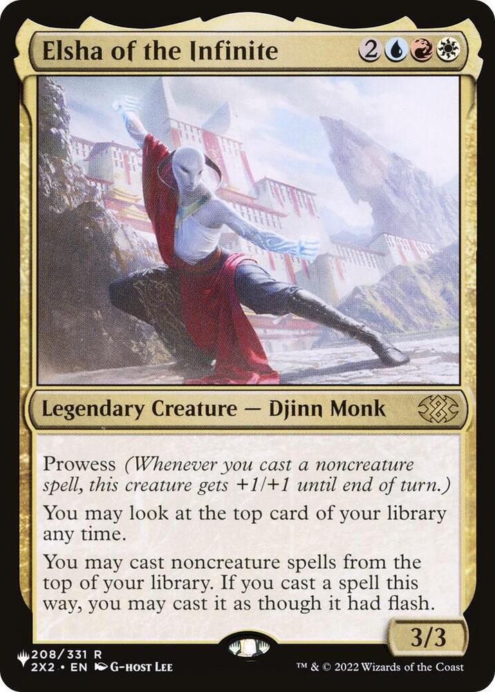 Elsha of the Infinite 208/024 card from The List Reprints