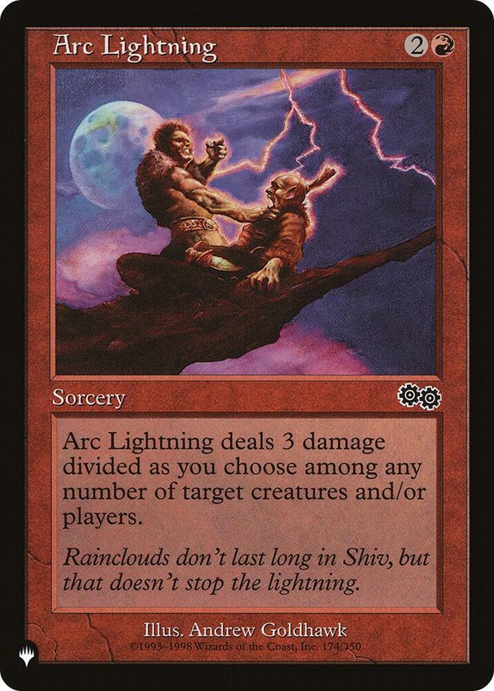 Arc Lightning 174/350 card from The List Reprints