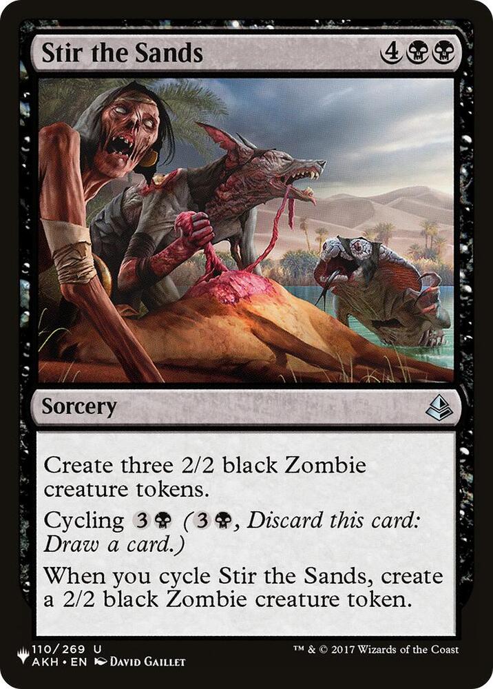 Stir the Sands 110/269 card from The List Reprints