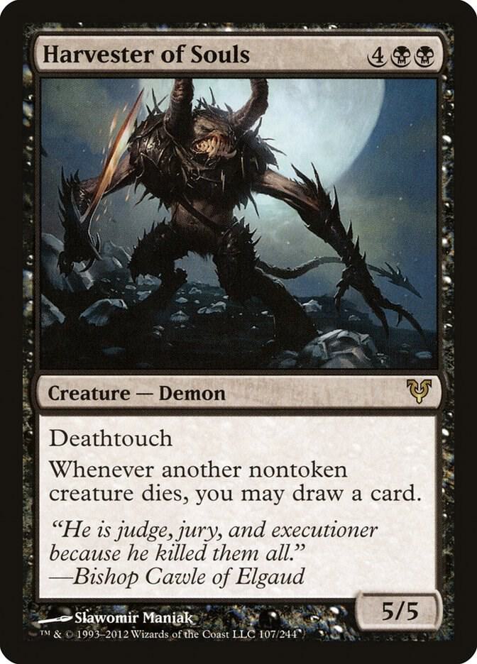 Harvester of Souls 107 card from Avacyn Restored