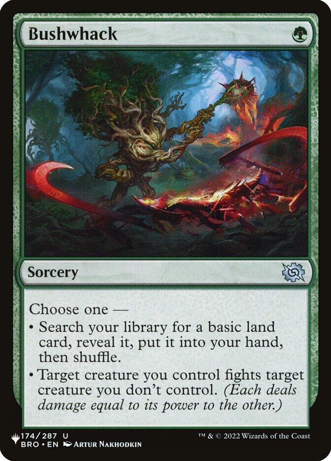 Bushwhack 174/012 card from The List Reprints