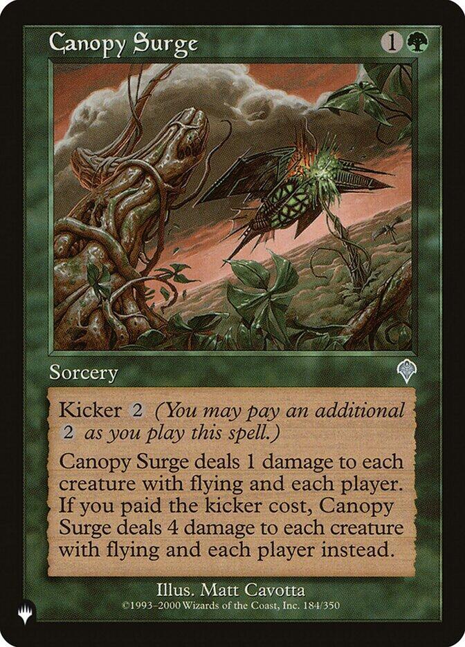 Canopy Surge 184/350 card from The List Reprints