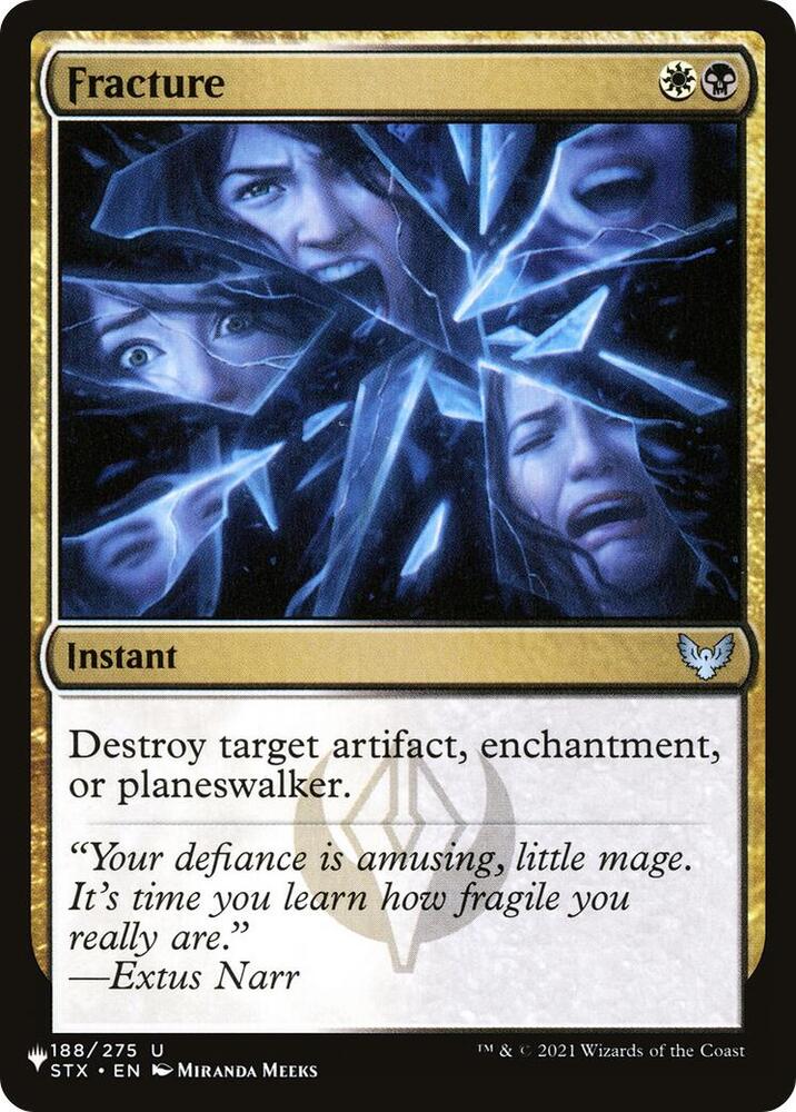 Fracture 188/275 card from The List Reprints