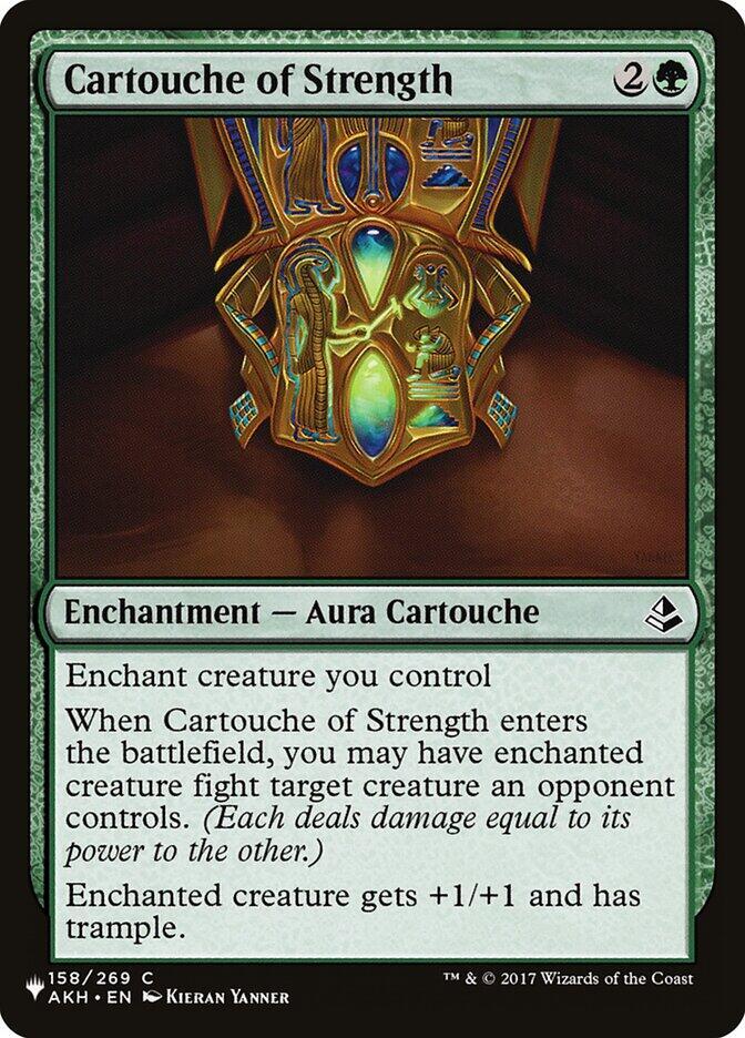 Cartouche of Strength 158/269 card from The List Reprints
