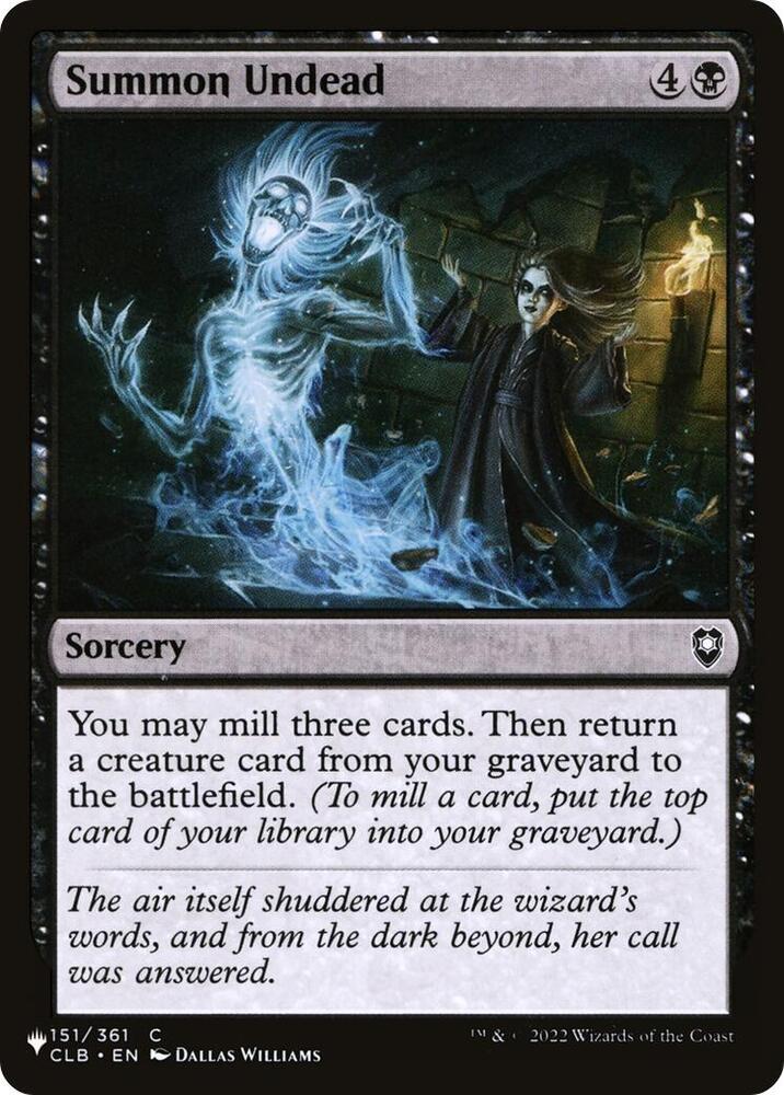 Summon Undead 151/361 card from The List Reprints