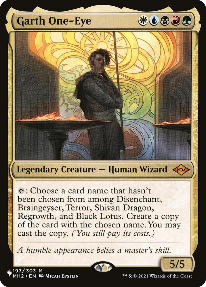 Garth One-Eye 197/303 card from The List Reprints