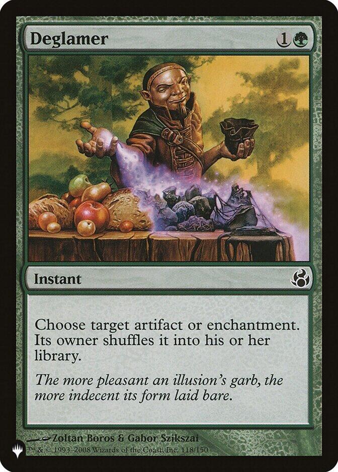 Deglamer 118/150 card from The List Reprints