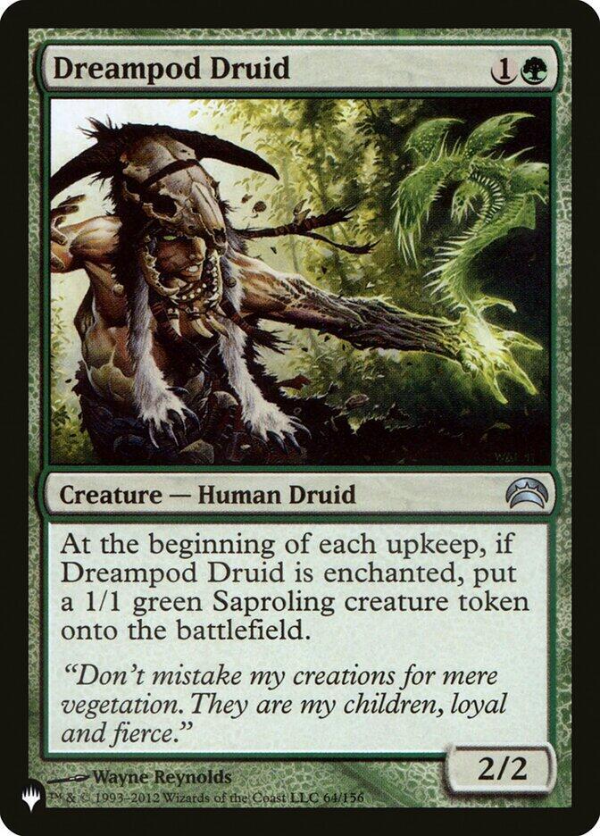 Dreampod Druid 64/156 card from The List Reprints