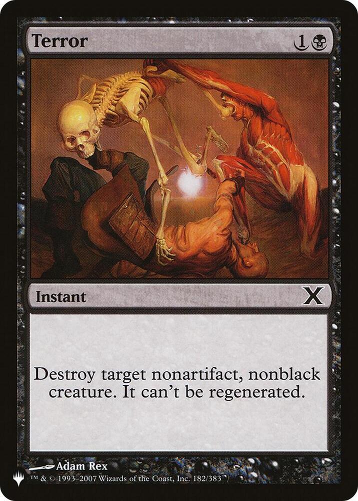 Terror 182/383 card from The List Reprints