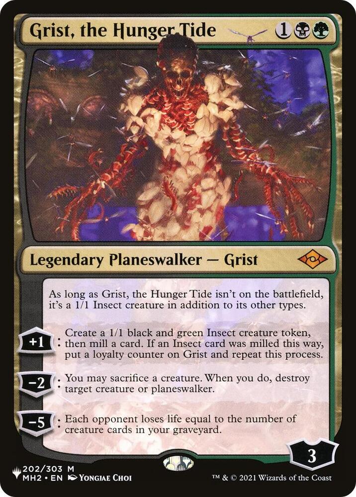 Grist, the Hunger Tide 202/303 card from The List Reprints
