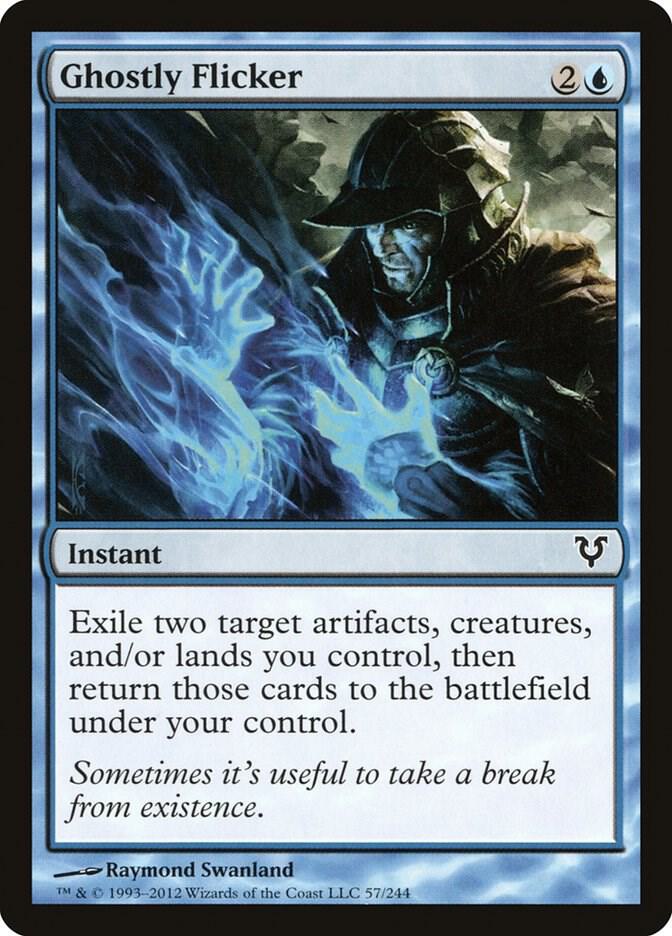 Ghostly Flicker 57 card from Avacyn Restored