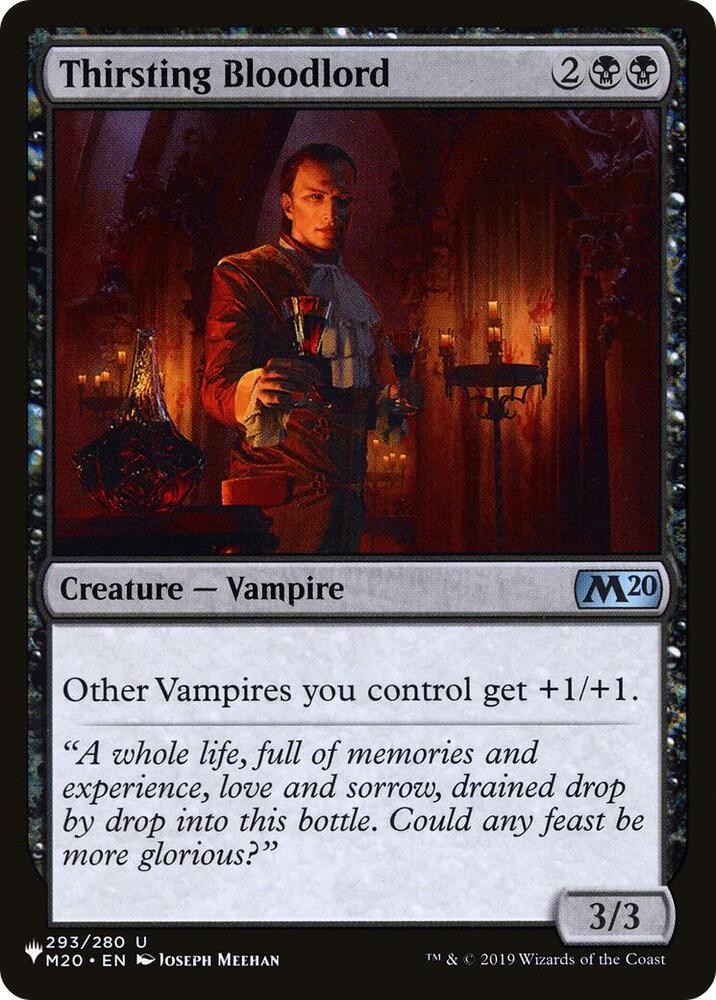 Thirsting Bloodlord 293/280 card from The List Reprints