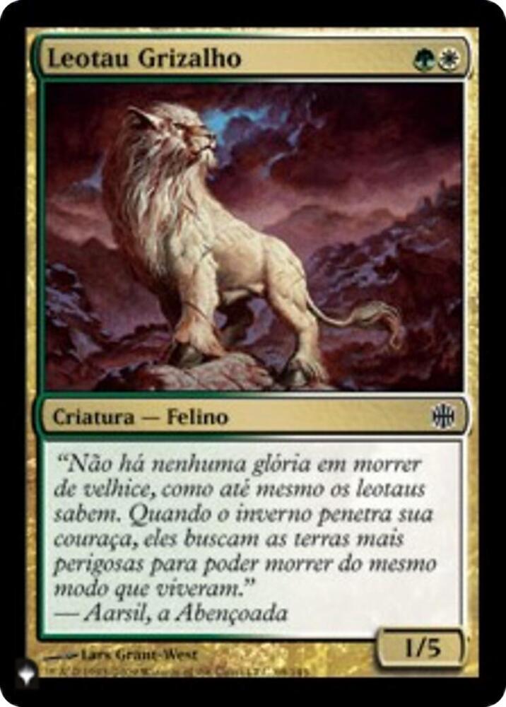 Grizzled Leotau 69 card from The List Reprints